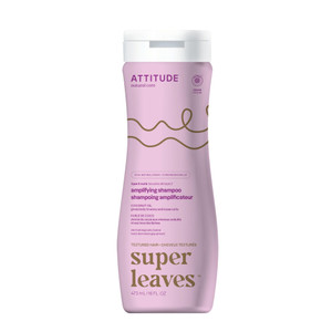 ATTITUDE Amplifying Shampoo for Curly Hair with Coconut Oil, EWG Verified, Vegan and Naturally Derived Ingredients, 2a, 2b, 2c Curl Type, Gives body