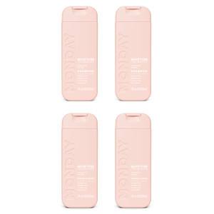 MONDAY Haircare MOISTURE Shampoo + Conditioner with Hyaluronic Acid & Shea Butter for Dry & Dull Hair 90 mL (Dual Set)