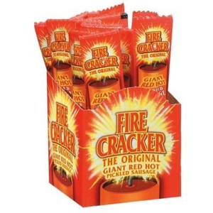 Fire Cracker The Original Giant Red Hot Pickled Sausage, 1.7 oz, 15ct