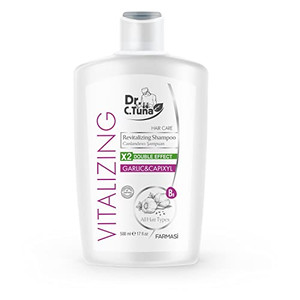 FARMASi Dr. C. Tuna Vitalizing Garlic Shampoo, Nourishing & Strengthening Formula with Garlic Extract and Capixyl, Helps Refresh Scalp & Support Full