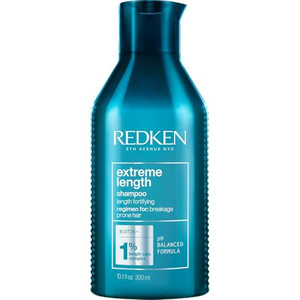 Redken Extreme Length Shampoo For Damaged Hair - Prevents Breakage and Strengthens Hair, Infused With Biotin For Hair Growth, 10.1 Fl Oz