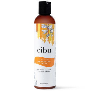 CIBU Curl + Coil Enhancing Gelée - Curl Defining Gel for Curly Hair and Wavy Hair - Lightweight Gel with Argan, Jojoba and Sunflower Oil to Reduce Fr