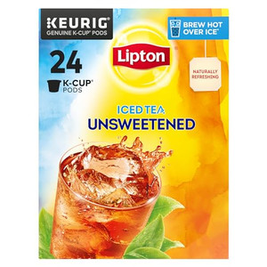 Lipton Iced Tea K-Cups, Unsweetened Black Iced Tea, 24 Total K-Cup Pods