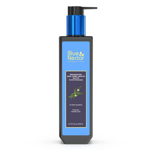 Blue Nectar Anti Hair Fall Shampoo with Amla, Honey and Mulethi, Paraben and Sulfate Free Shampoo for Women and Men Natural Hair Shampoo for Thick Ha