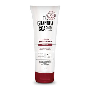 The Grandpa Soap Company Shampoo - Purifying With Rosemary and Lemongrass Oils, Leaves Scalp and Hair Feeling Clean and Fresh, All Hair Types, Vegan,
