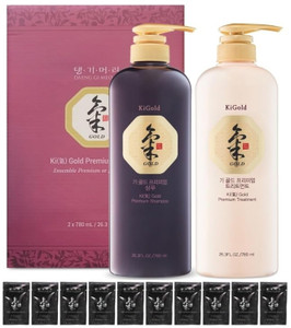 DAENG GI MEO RI - Ki Gold Premium Shampoo, Treatment, and Travel Pouch Set (10ml Pouch)