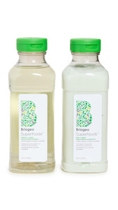 Briogeo Superfoods Matcha, Apple + Kale Hair Pack, Supports Healthy, Balanced Hair and Scalp, Shampoo and Conditioner for All Hair Types and Textures