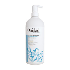 Ouidad Moisture Lock Ultra Nourishing Cleansing Oil Shampoo for Curly Hair - 33.8 fl oz, Rehydrates Dry, Damaged Curls, Color Safe Shampoo, For Women