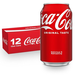 Coca-Cola Fridge Pack Soda Soft Drink, 12 fl oz Cans, 12 Pack - Classic Cola Soda Cans
