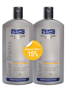 Dr. Fischer Gray Hair Shampoo. Volumizing and Clarifying for Silver Hair, Blonde Hair, Thinning, Colored & Brassy Yellow Tones.