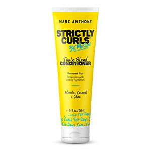 Marc Anthony Curly Hair Conditioner, Strictly Curls - 3x Moisture For Curl Defining & Enhancing - Shea Butter, Marula Oil, Aloe Vera & Coconut Cream