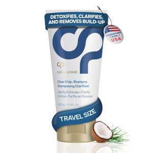 Colorproof Clear It Up Clarifying Shampoo 1.7 Fl. Oz. Travel Size Shampoo for Color Treated Hair, Coconut & Lemongrass Scent