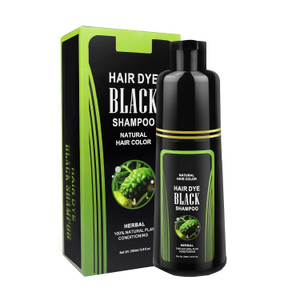 Gegong Natural Black Hair Shampoo, White to Black Shampoo for Men and Women, White Hair Removal Dye Hair Coloring Shampoo(250ml)