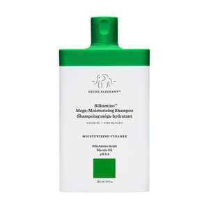 Drunk Elephant Silkamino Mega-Moisturizing Shampoo - 240 ml/8 fl oz - Silk Amino Acids - Clean Clinical - Sulfate-Free - Cruelty-Free - Dermatologist