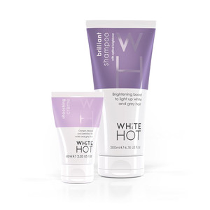 White Hot Boost & Shoosh Duo:Brilliant Shampoo & Shooshing Crème to brighten grey & white hair