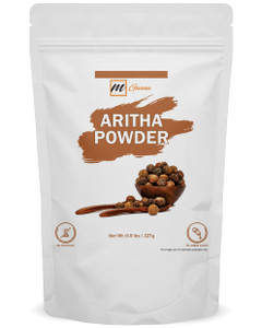 mGanna 100% Pure Aritha Powder | Soap Nut Powder For Hair Wash DIY Shampoo & Conditioner 227 GMS / 0.5 LBS