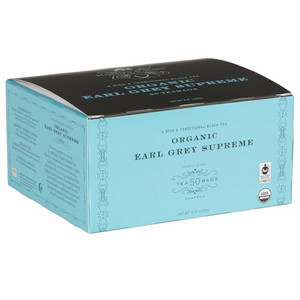 Harney & Sons Organic Earl Grey Supreme | Box of 50 Organic Earl Grey Tea Bags with Black Tea & Bergamot Oil, Individually Wrapped Teabags