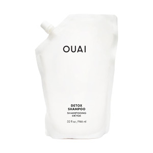 OUAI Detox Shampoo Refill - Clarifying Shampoo for Build Up, Dirt, Oil, Product and Hard Water - Apple Cider Vinegar & Keratin for Clean, Refreshed H