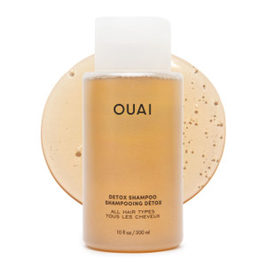 OUAI Detox Shampoo - Clarifying Shampoo for Build Up, Dirt, Oil, Product and Hard Water - Apple Cider Vinegar & Keratin for Clean, Refreshed Hair - S