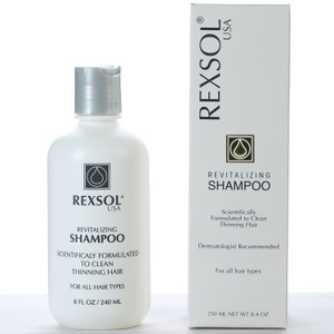 REXSOL Revitalizing Shampoo Scientifically Formulated to clean thinning hair (240 ml / 8 fl oz)