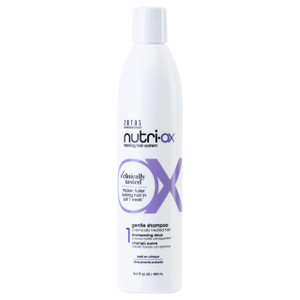 NUTRI-OX Gentle Shampoo Chemically-Treated for Colored Thinning Hair | Thicker, Fuller-Looking Hair | Clinically & Dermatologically Tested | Peppermi