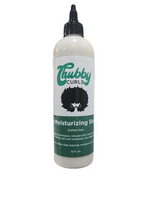 Chubby Curls Nourishing Minty Moisturizing Shampoo. Infused with Aloe Vera, Slippery Elm, Conditioners and Protein. Strengthens and Restores Dry, Bri