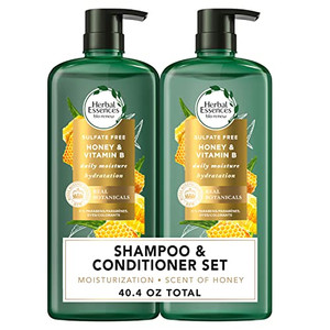 Herbal Essences Sulfate Free Shampoo and Conditioner Set, Infused with Honey and Vitamin B, Moisturizing, Safe for Color Treated Hair, Paraben & Mine
