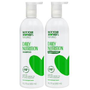 Not Your Mother's Naturals Essential Nourish Shampoo & Conditioner Set - 15.2 fl oz - Sulfate-Free Hair Products - Matcha Green Tea & Apple Blossom