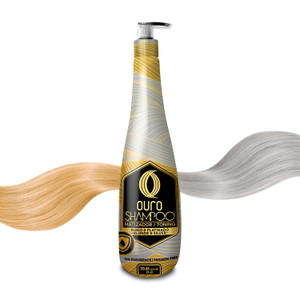 OURO Shampoo Toning Nuance Blonde Silver Hair Treatment | Champu Matizador Para Cabellos Rubio y Platinado 33.8unces-1000mililiter