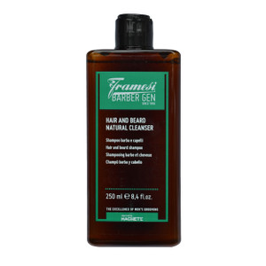 FRAMESI BARBER GEN Hair & Beard Natural Cleanser Shampoo, 8.4 fl oz, Men's Natural Shampoo