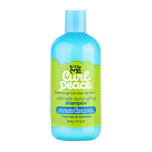Just For Me Curl Peace Ultimate Detangling Shampoo - Cleanses & Hydrates, Contains Marshmallow Root Extract, Cocoa Butter & Raw Honey, No Animal Test