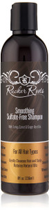 Rucker Roots Smoothing Sulfate Free Shampoo |Ginger, Turnip, Carrot Root Oils| For All Hair Types| Gentle Cleanser| Shea Butter| Argan Oil| Cocoa See