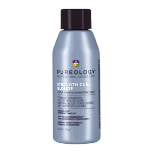 Pureology Strength Cure Blonde Purple Shampoo for Blonde & Lightened Color-Treated Hair, 1.7 Fl Oz