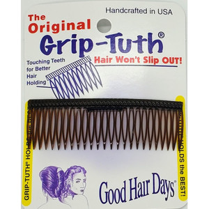 Good Hair Days Grip?Tuth Shorty Comb  3 1/4? Decorative Styling Tools for Fine, Thin Hair, Secure Hold, Jewelry & Accessories  Tortoise Shell