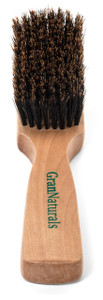 GranNaturals Soft Mens Boar Bristle Hair Brush - Natural Wooden Club Style Wave Hair Brush for Men - Styling Beard Hairbrush for Fine, Thin or Thick