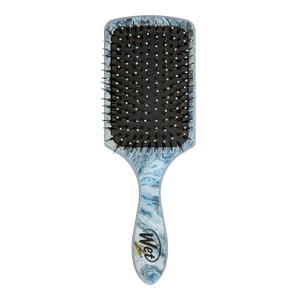 Wet Brush Paddle Shine Enhancer with Argan Oil, Distressed Wood - Ultra-Soft IntelliFlex Detangling Bristles with Boar Bristles For A Smooth & Shiny