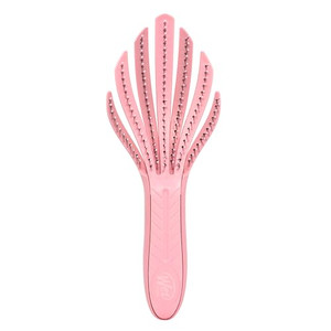 Wet Brush Go Green Curl Detangler Hair Brush, Pale Pink, Ultra-Soft IntelliFlex Detangling Bristles Glide Through Tangles with Ease, Great For Curls,