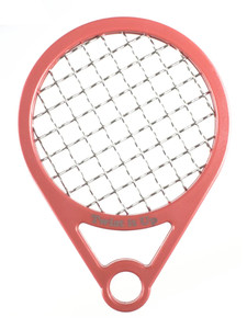 Twist It Up Comb (Red Desires) - Alternative to Hair Sponges, Creates Curls and Twists for Black Men, Tennis Racket Design