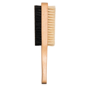 GranNaturals Double Sided Boar Bristle Hair Brush - Soft Hard Finishing & Smoothing Hairbrush for Slick Back to Style, Polish, & Lay Down Hair Flat t