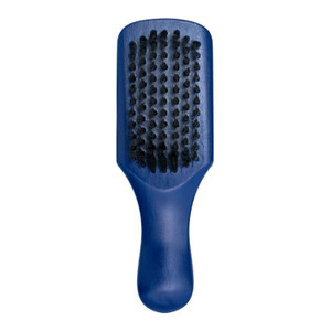 JOHNNY B. Professional Compact Barber Brush, Soft Nylon Bristles (Blue)