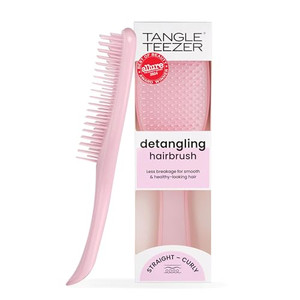 Tangle Teezer Ultimate Detangler Brush for Wet & Dry Hair, Eliminates Knots & Reduces Breakage for Straight to Wavy Hair Types, Millennial Pink