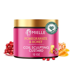 Mielle Organics Pomegranate & Honey Curl Cream - Coil & Curl Defining Hair Cream for Type 4 Hair - Hydrates, Controls Frizz, Conditions & Adds Shine