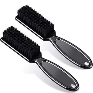 Patelai 2 Pcs Barber Blade Cleaning Brush for Clipper Cleaning Nail Cleaner Styling Brush for Fades Tapers Trimmer Manicure Salon (Black)