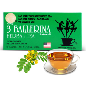 3 Ballerina Tea Dieters Drink, Extra Strength, 18-Count Tea Bags