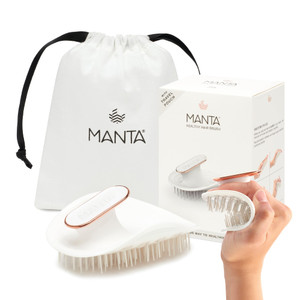 Manta Original Anti-Breakage Hairbrush  Gentle Detangling Brush for Wet & Dry Hair, Flexible Hairbrush for All Types, Healthy Hair Care for Women &