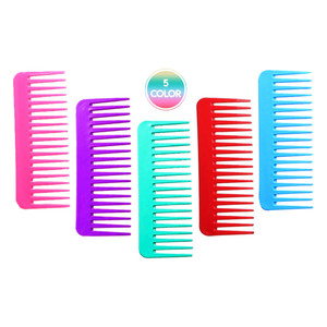 QITIMIR 5 Pcs Large Hair Detangling Comb Set, Wide Tooth for Curly, Wet, Dry, Combs for Women, Men, Kids,Shampoo, Styling, No Handle Comb
