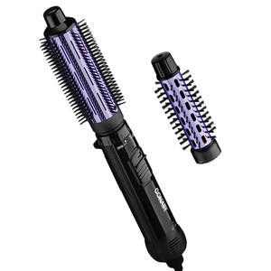 Conair 2-in-1 Hot Air Curling Combo, Includes 1.5-inch Curl Brush and 1-inch Aluminum Bristle Brush