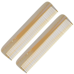 Giorgio G40 Handmade All Fine Tooth Pocket Comb, Hair Comb Straightener for Everyday Grooming Styling Hair, Mustache and Beard for Men Women and Kids