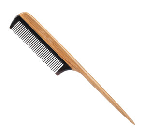 Breezelike Hair Combs - Fine Tooth Detangling Wooden Tail Comb - No Static Natural Sandalwood Buffalo Horn Comb for Women