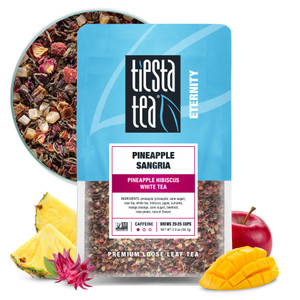 Tiesta Tea Pineapple Sangria Loose Leaf Tea  Pineapple Hibiscus White Tea Blend | Premium Low-Caffeine Fruit Infusion | Hot or Iced | 2oz Resealable
